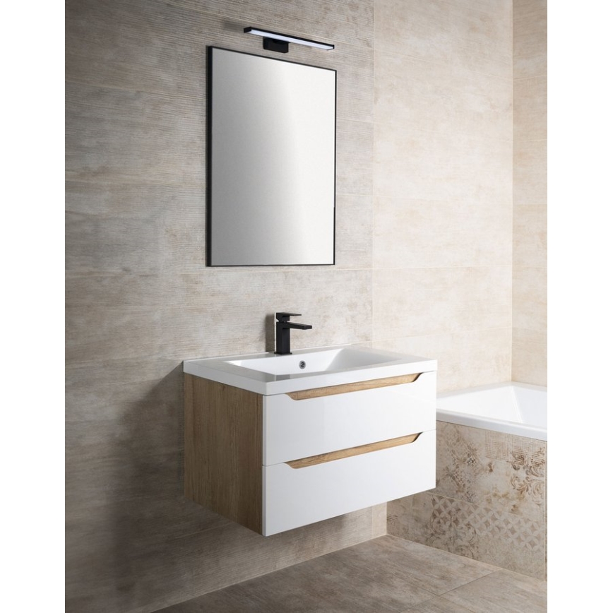 Sapho - Ogledalo u okviru AROWANA 50x80 mat crno