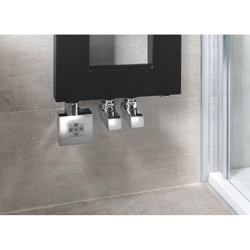 Sapho - Priključni komplet kutnih ventila CUBE, 2 kom, sjajni krom