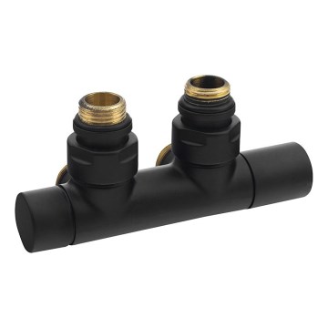 Sapho - Set priključnih ventila za središnje priključivanje TWIN mat crna
