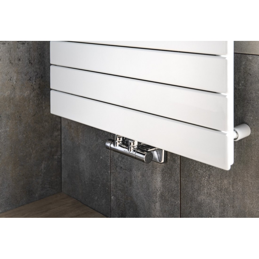 Sapho - Set priključnih ventila za središnje priključivanje TWIN, sjajni krom