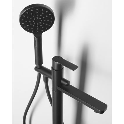 Sapho - Set za kadu s baterijom PAX, mat crne boje