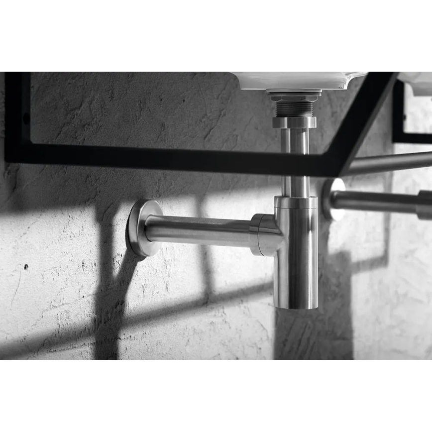 Sapho - Sifon za umivaonik MINIMAL matni nehrđajući čelik