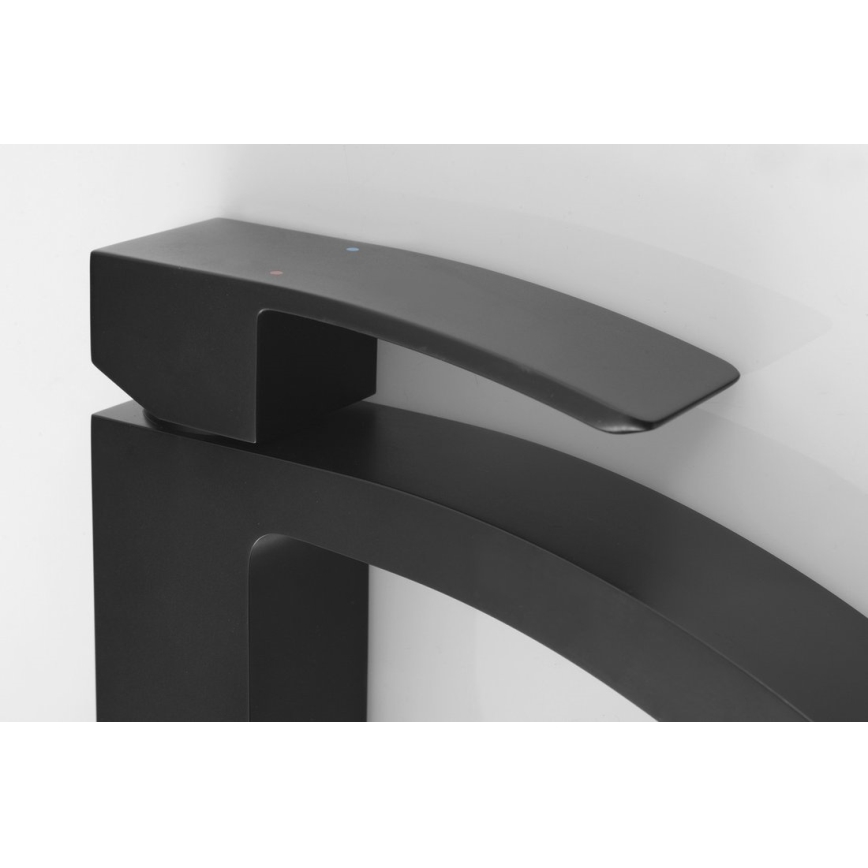 Sapho - Slavina za umivaonik GINKO 15,6 cm, mat crna