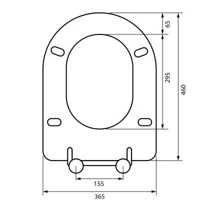 Sapho - Toaletno sjedalo SoftClose sivo