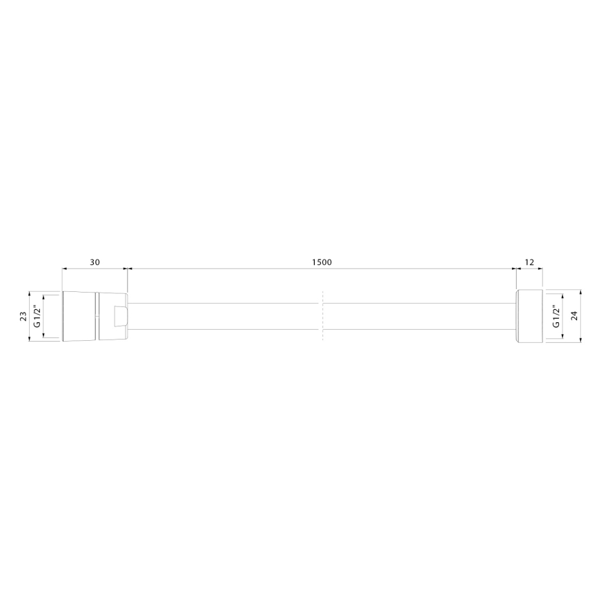 Sapho - Tuš crijevo SOFTFLEX 150 cm sjajni krom