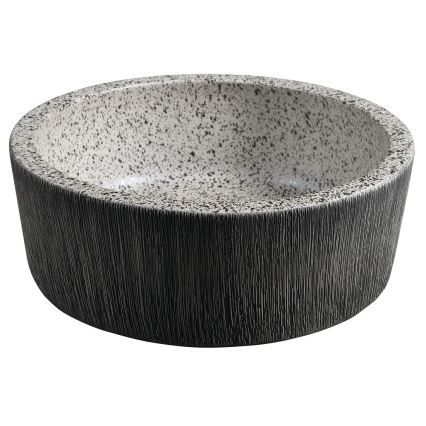 Sapho - Umivaonik za ugradnju na radnu ploču PRIORI Ø 41 cm bijela/siva