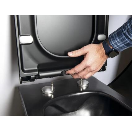 Sapho - WC daska SoftClose AVVA SLIM mat crne boje