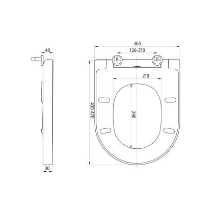 Sapho - WC daska SoftClose TURKU bijela