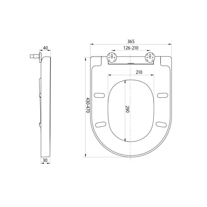 Sapho - WC daska SoftClose TURKU bijela