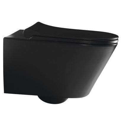 Sapho - Zidna WC školjka AVVA keramika/crna