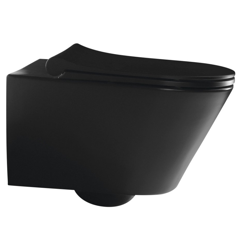 Sapho - Zidna WC školjka AVVA keramika/crna
