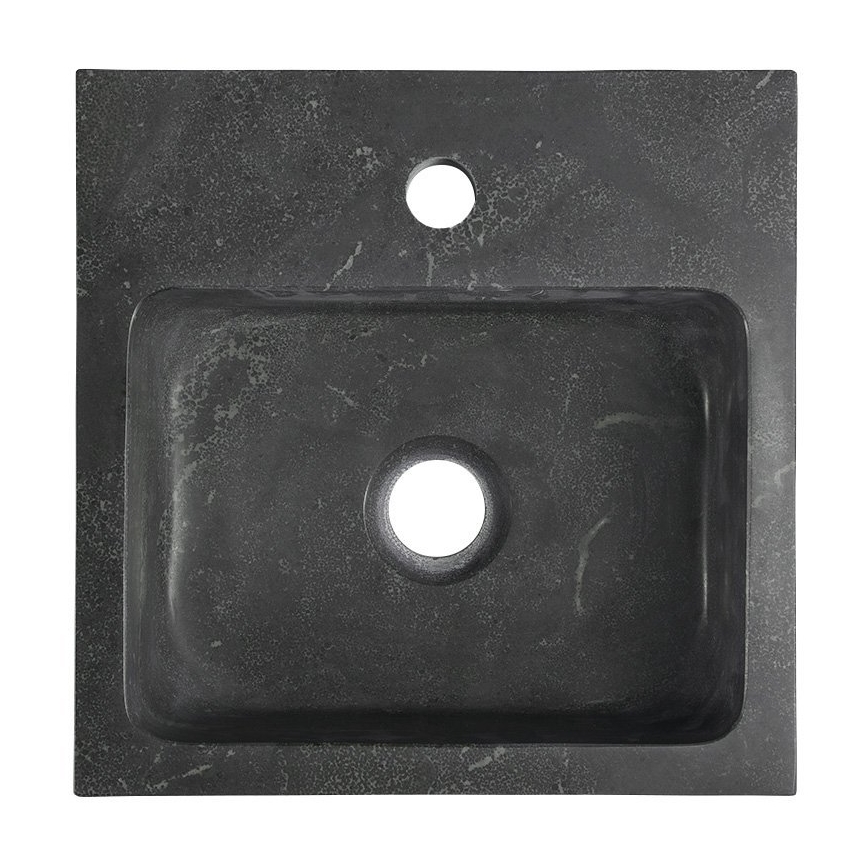 Sapho - Zidni umivaonik BLOK 30x30 cm antracit