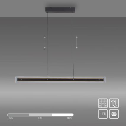 Schöner Wohnen 11316-18 - LED luster na sajli s mogućnošću prigušivanja LENA LED/32W/230V 105 cm crna