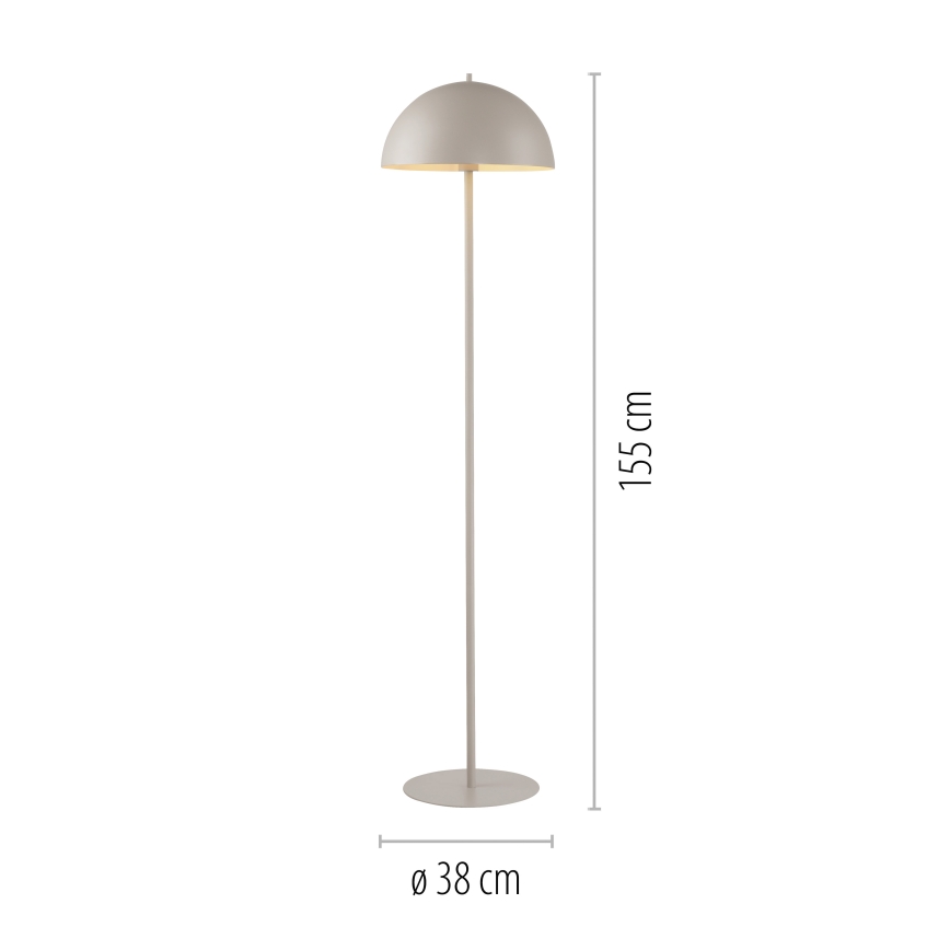 Schöner Wohnen 11727-39 - Podna lampa ALI 1xE27/25W/230V siva