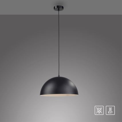 Schöner Wohnen 11728-18 - Viseći luster na kabelu ALI 1xE27/25W/230V Ø 38 cm, crne boje