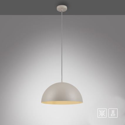 Schöner Wohnen 11728-39 - Viseća svjetiljka na kabelu ALI, 1xE27/25W/230V, Ø 38 cm, siva