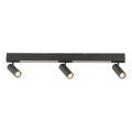 Schöner Wohnen 11794-18 - LED spot svjetiljka DANTE 3xGU10/10W/230V + LED/14,4W crna