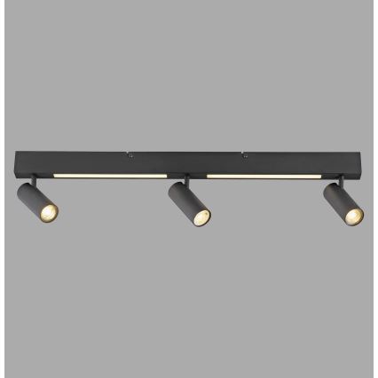 Schöner Wohnen 11794-18 - LED spot svjetiljka DANTE 3xGU10/10W/230V + LED/14,4W crna