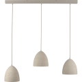 Schöner Wohnen 12541-42 - Luster na sajli TRAVENTA 3xE27/40W/230V beton