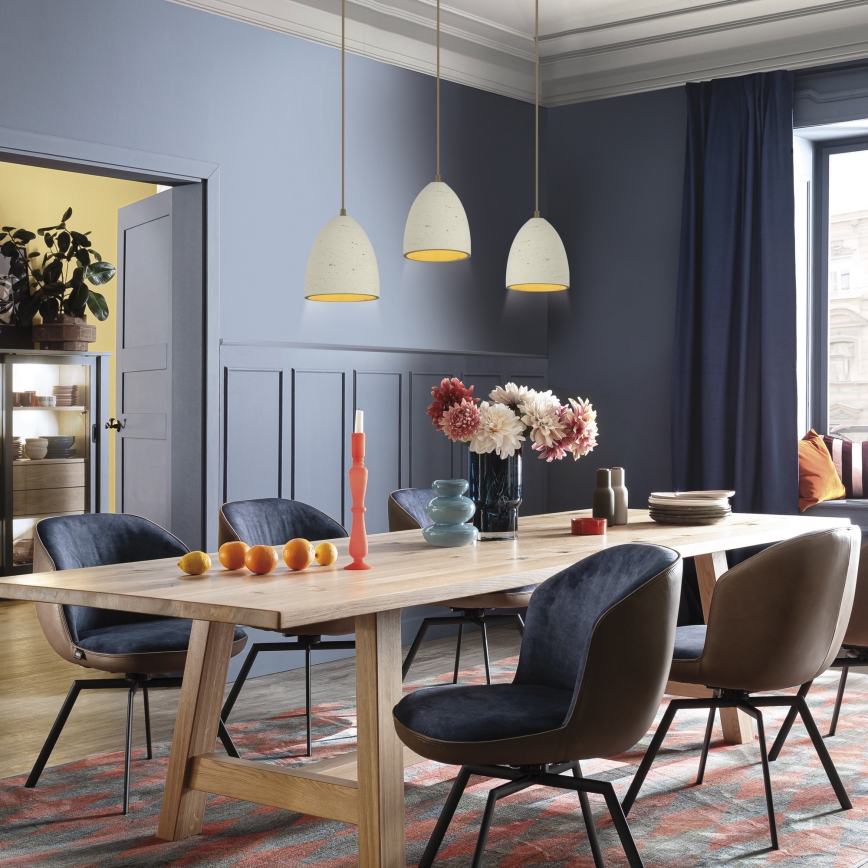 Schöner Wohnen 12541-42 - Luster na sajli TRAVENTA 3xE27/40W/230V beton