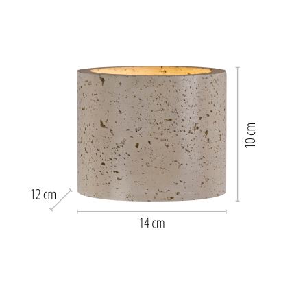 Schöner Wohnen 12542-42 - Zidna svjetiljka TRAVENTA 1xG9/10W/230V beton