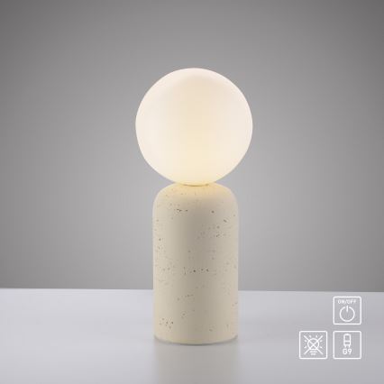 Schöner Wohnen 12543-42 - Stolna lampa TRAVENTA 1xG9/10W/230V beton