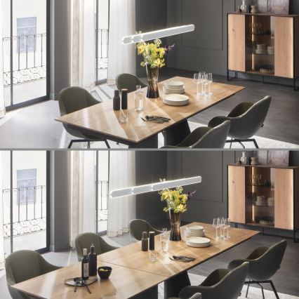 Schöner Wohnen 12577-16 - LED luster na kabelu s funkcijom prigušivanja ADRIANA ROUND 2xLED/24W/230V 2700/3000/3500/4000/5000K bijela