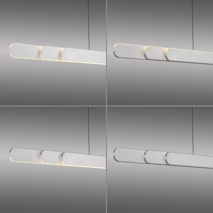 Schöner Wohnen 12577-16 - Prigušivi LED luster na sajli ADRIANA ROUND 2xLED/24W/230V 2700/3000/3500/4000/5000K 160 cm bijela
