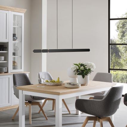 Schöner Wohnen 12577-18 - Viseća svjetiljka na kabelu s mogućnošću prigušivanja ADRIANA ROUND 2xLED/24W/230V 2700/3000/3500/4000/5000K crna