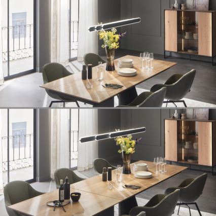 Schöner Wohnen 12577-18 - Viseća svjetiljka na kabelu s mogućnošću prigušivanja ADRIANA ROUND 2xLED/24W/230V 2700/3000/3500/4000/5000K crna