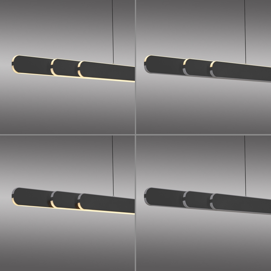 Schöner Wohnen 12577-18 - Viseća svjetiljka na kabelu s mogućnošću prigušivanja ADRIANA ROUND 2xLED/24W/230V 2700/3000/3500/4000/5000K crna