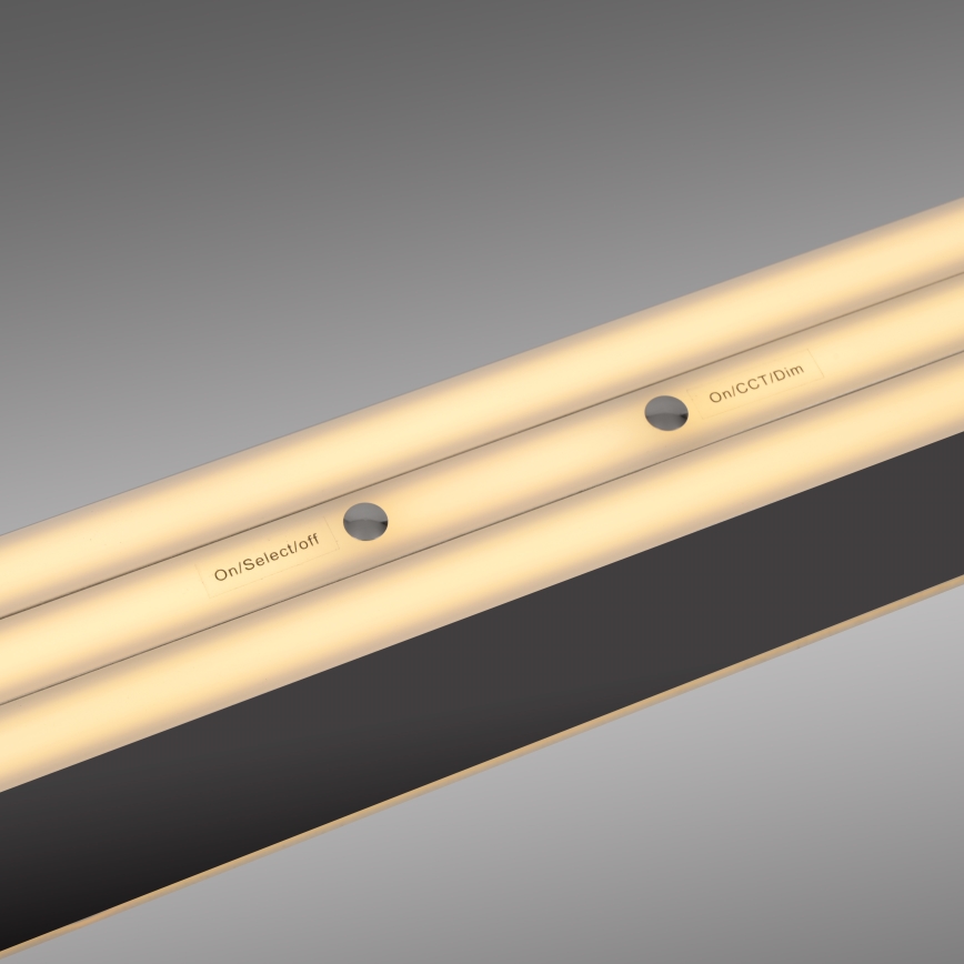 Schöner Wohnen 12577-18 - LED luster na sajli ADRIANA ROUND s mogućnošću prigušivanja 2xLED/24W/230V 2700/3000/3500/4000/5000K 160 cm crna