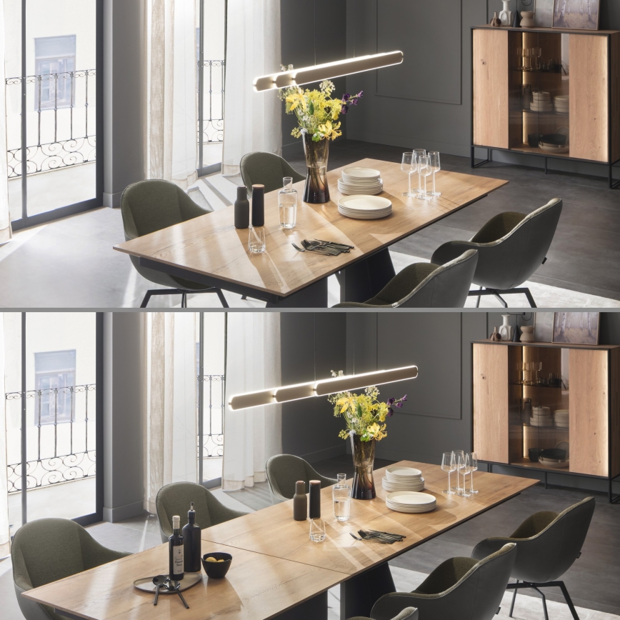 Schöner Wohnen 12577-39 - LED viseći luster na sajli s mogućnošću prigušivanja ADRIANA ROUND 2xLED/24W/230V 2700/3000/3500/4000/5000K siva