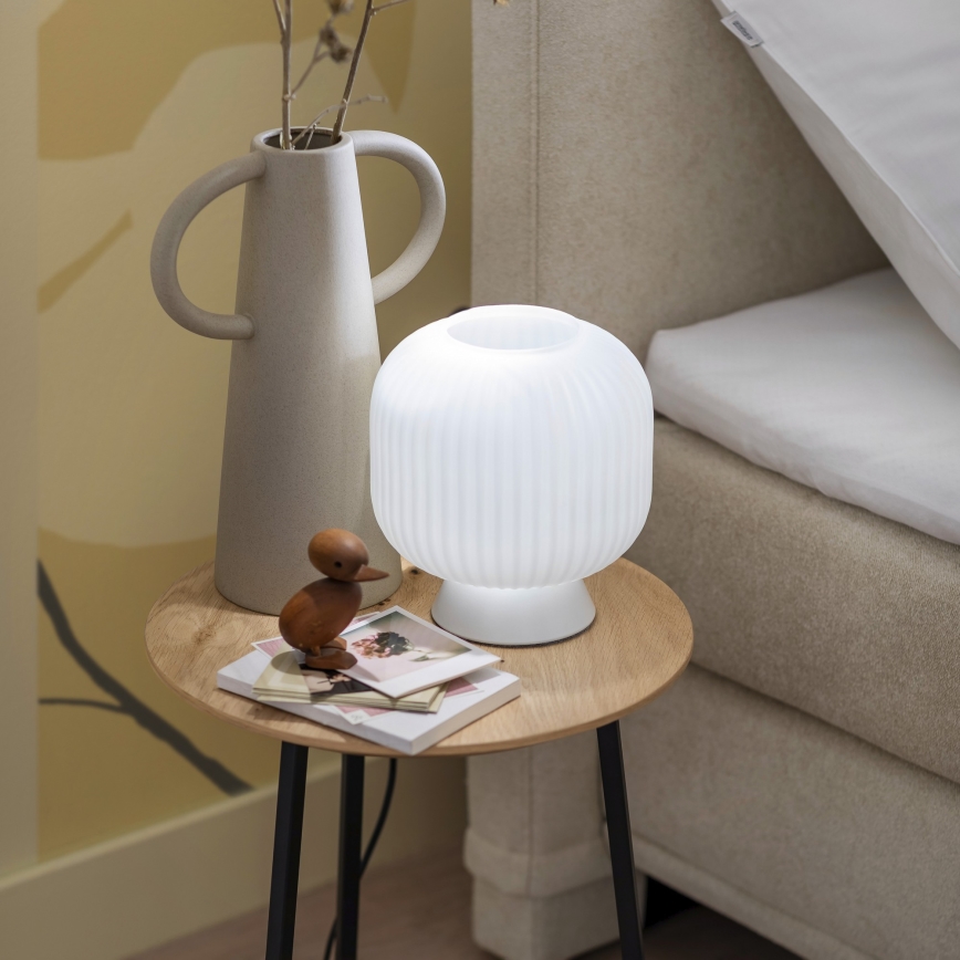 Schöner Wohnen 13573-16 - Stolna lampa NAMI 1xE27/25W/230V bijela