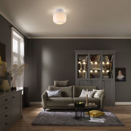 Schöner Wohnen 13574-16 - Stropna svjetiljka NAMI 1xE27/25W/230V pr. 20 cm bijela