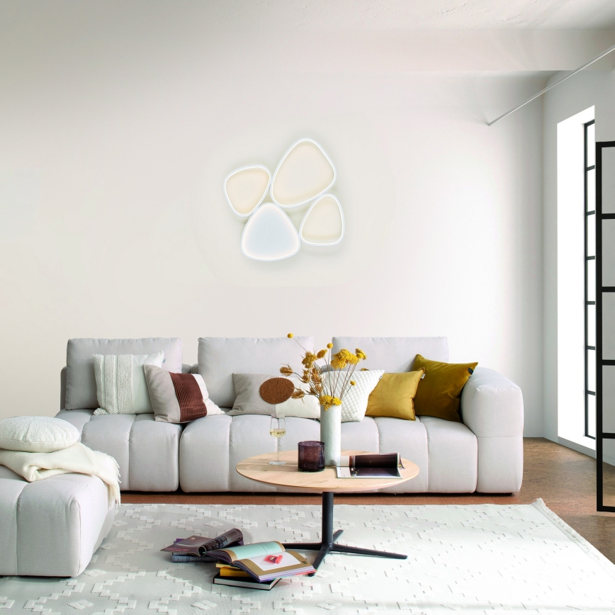 Schöner Wohnen 14038-16 - LED stropna svjetiljka PEBBLES s prigušivanjem LED/35,5W/230V bijela