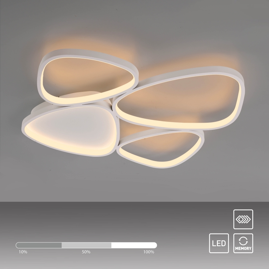 Schöner Wohnen 14038-16 - LED stropna svjetiljka PEBBLES s prigušivanjem LED/35,5W/230V bijela