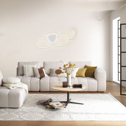 Schöner Wohnen 14039-16 - stropna LED svjetiljka s mogućnošću prigušivanja PEBBLES LED/35,5W/230V bijela