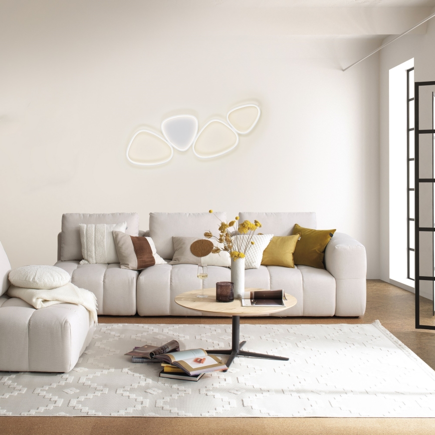 Schöner Wohnen 14039-16 - stropna LED svjetiljka s mogućnošću prigušivanja PEBBLES LED/35,5W/230V bijela