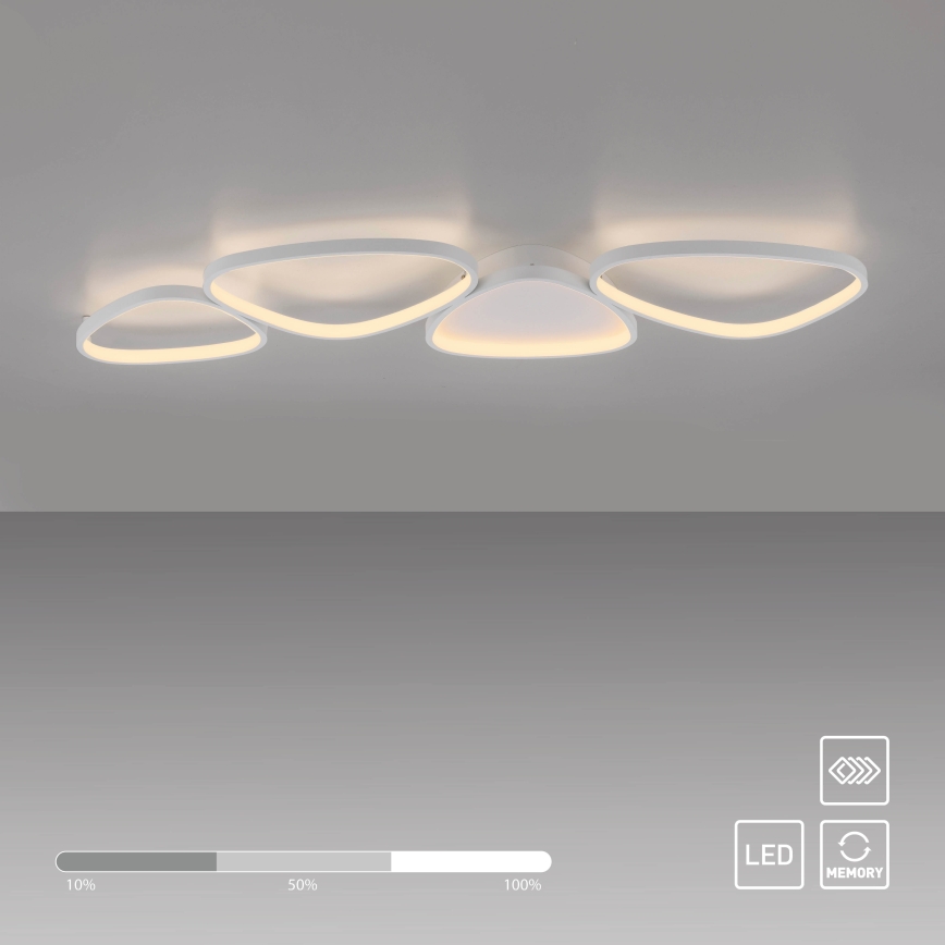 Schöner Wohnen 14039-16 - stropna LED svjetiljka s mogućnošću prigušivanja PEBBLES LED/35,5W/230V bijela