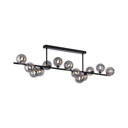 Schöner Wohnen 14505-18 - LED luster na štapu DUBAI 13xG9/3W/230V crna/dimljena