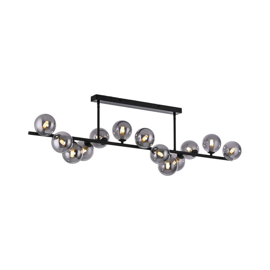 Schöner Wohnen 14505-18 - LED luster na štapu DUBAI 13xG9/3W/230V crna/dimljena