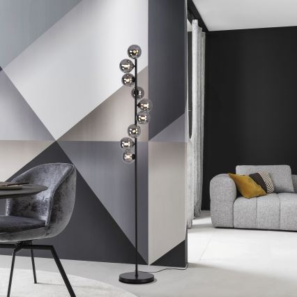 Schöner Wohnen 14506-18 - LED podna lampa DUBAI 9xG9/3W/230V crna/dimljena