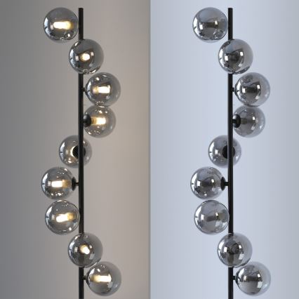 Schöner Wohnen 14506-18 - LED podna lampa DUBAI 9xG9/3W/230V crna/dimljena