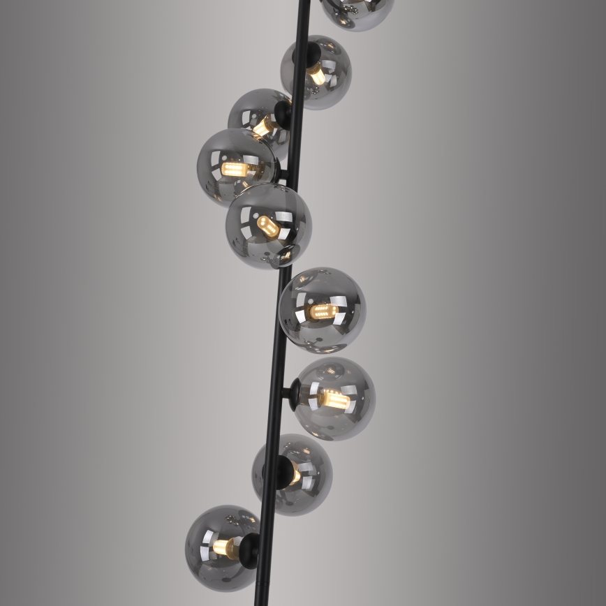 Schöner Wohnen 14506-18 - LED podna lampa DUBAI 9xG9/3W/230V crna/dimljena