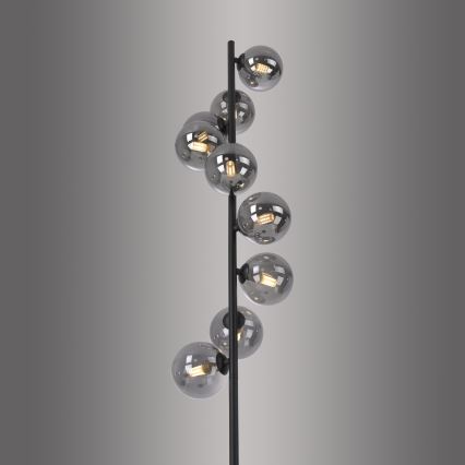 Schöner Wohnen 14506-18 - LED podna lampa DUBAI 9xG9/3W/230V crna/dimljena