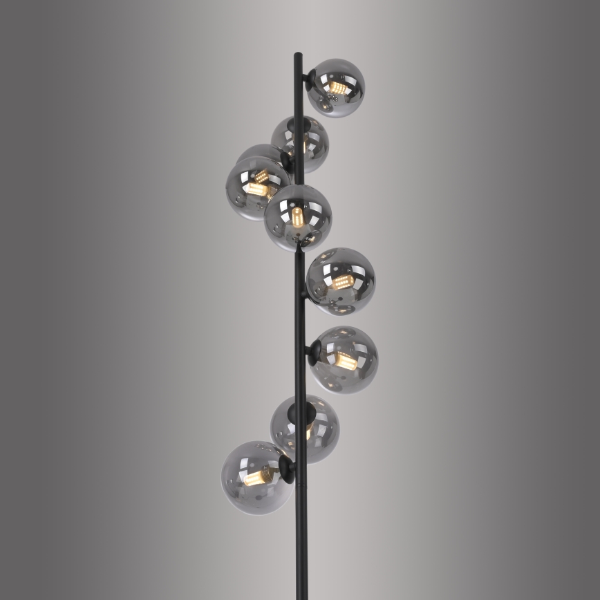 Schöner Wohnen 14506-18 - LED podna lampa DUBAI 9xG9/3W/230V crna/dimljena