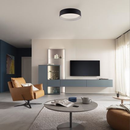 Schöner Wohnen 14593-18 - LED stropna svjetiljka s prigušivanjem TAVOLI LED/10W/230V 2700-6500K Ø 28,5 cm crna + daljinski upravljač