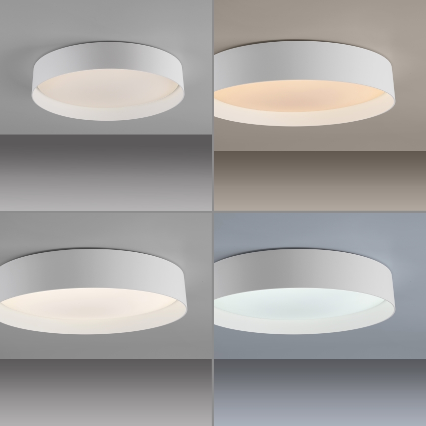 Schöner Wohnen 14594-16 - LED prigušiva stropna svjetiljka TAVOLI LED/20W/230V 2700-6500K Ø 39 cm bijela + daljinski upravljač