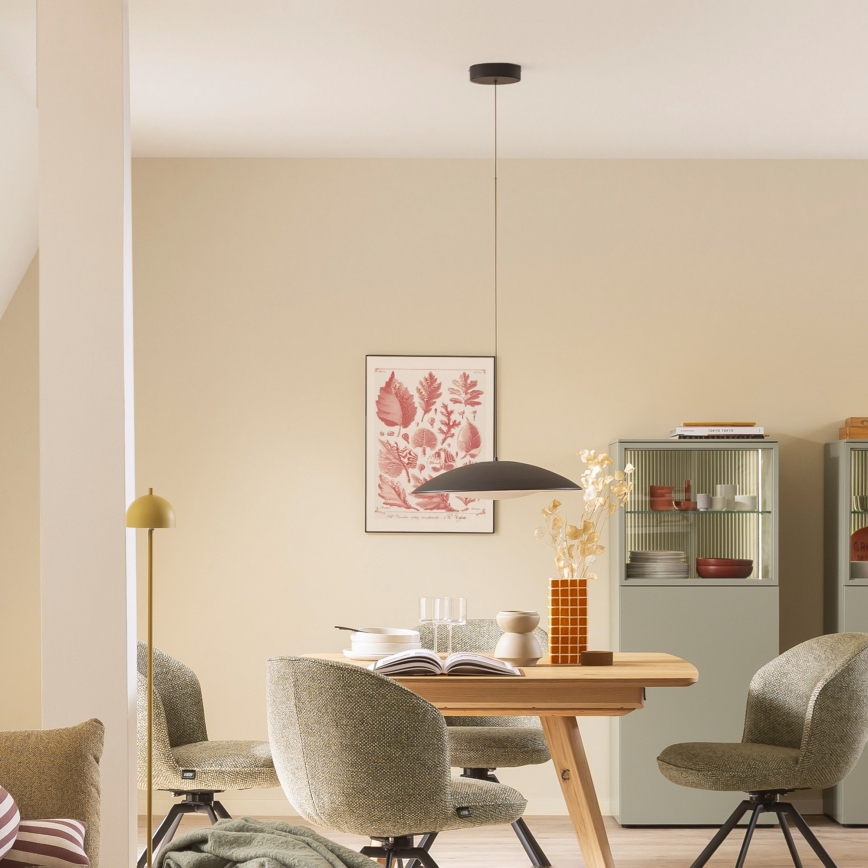 Schöner Wohnen 14606-18 - Zatemnjiv LED viseći luster na sajli LENTE LED/17W/230V Ø 40 cm, crna